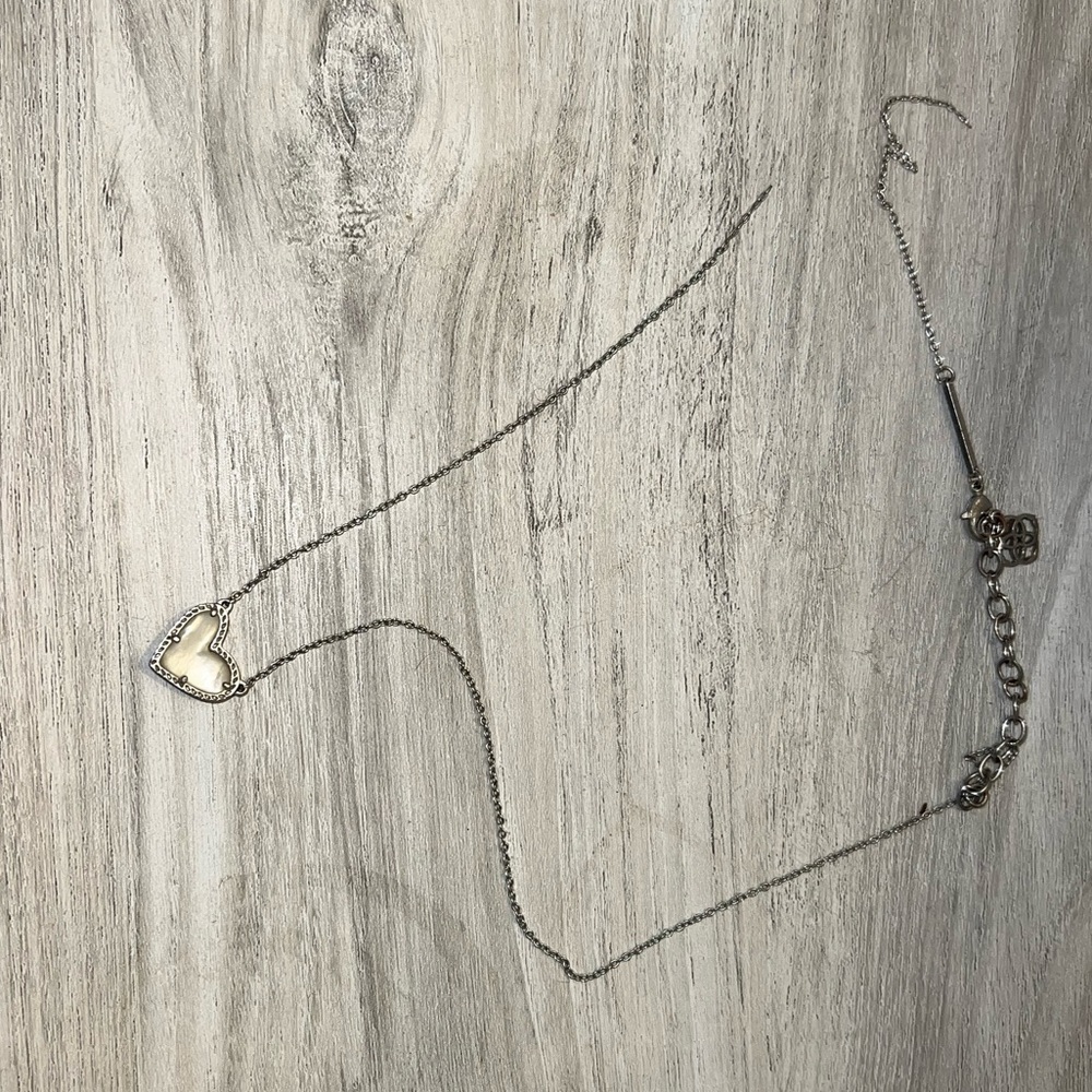 Kendra Scott Opal Heart shaped necklace